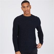 Selected Homme Mens Vince Bubble Crew Neck Jumper Salute