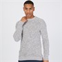 Selected Homme Mens Vince Bubble Crew Neck Jumper Marshmallow