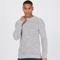 Selected Homme Mens Vince Bubble Crew Neck Jumper Marshmallow