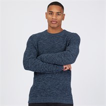 Selected Homme Mens Vince Bubble Crew Neck Jumper Dark Sapphire