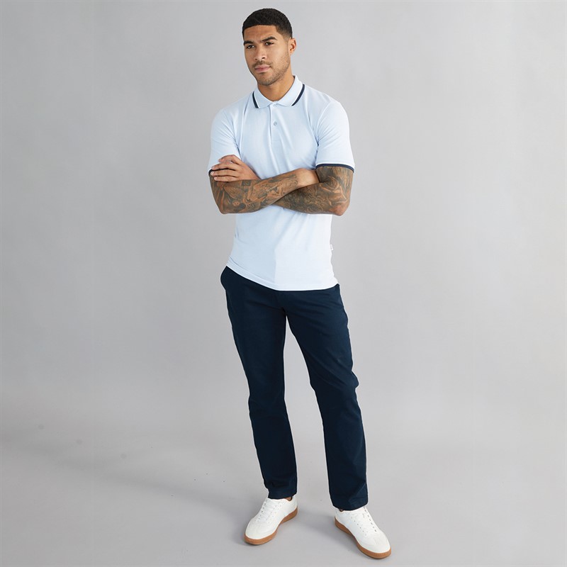 Selected Homme Mens Atlas Polo Cashmere Blue
