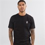 Selected Homme Mens Print Regular Fit T-Shirt Black