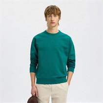 Selected Homme Mens Relaxluke Crew Neck Sweatshirt Bayou