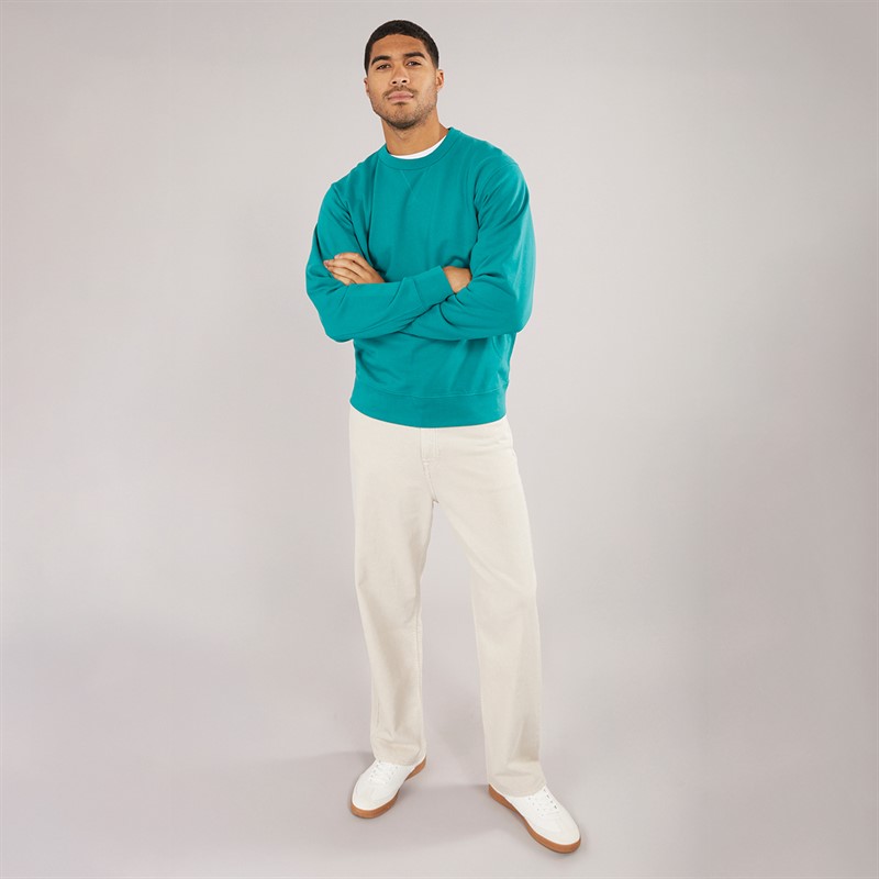 Selected Homme Mens Relaxluke Crew Neck Sweatshirt Bayou