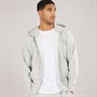 Selected Homme Mens Relaxluke Full Zip Hoodie Light Grey Melange