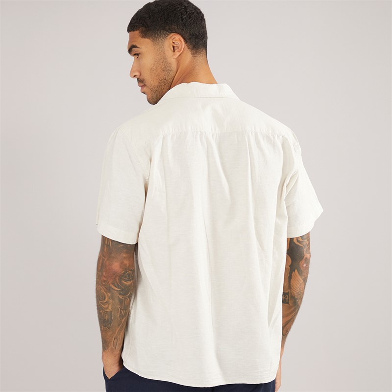 Selected Homme Mens Relaxsun Short Sleeve Shirt Resort Pure Cashmere