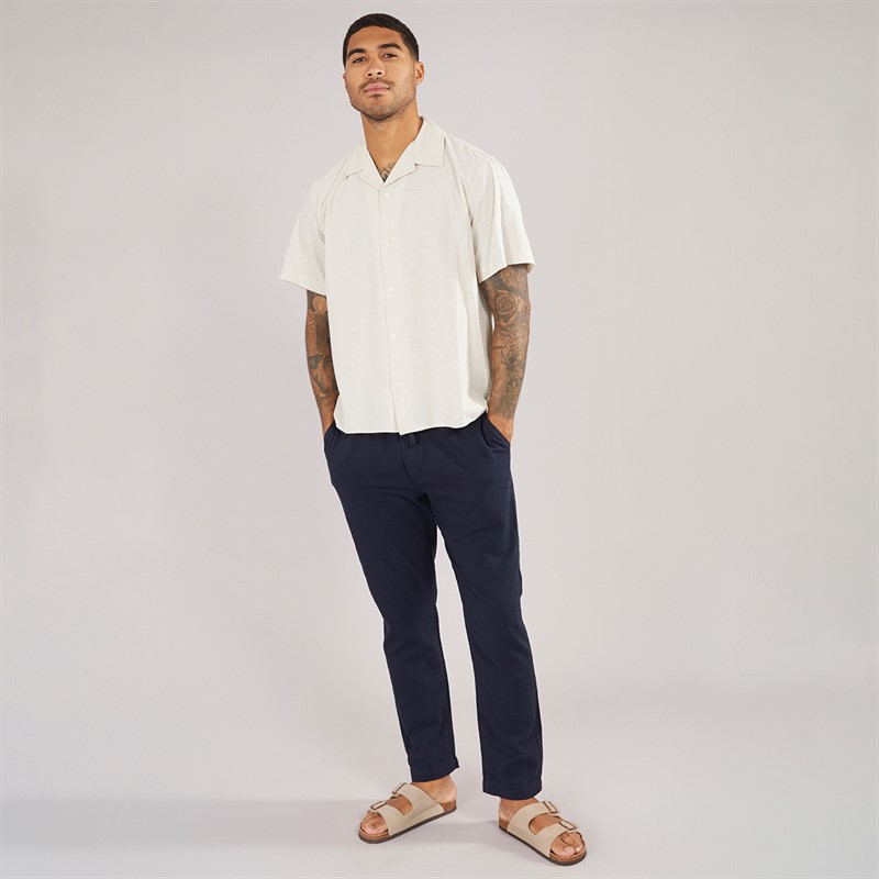 Selected Homme Mens Relaxsun Short Sleeve Shirt Resort Pure Cashmere