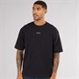 Selected Homme Mens Loose Oscar Logo T-Shirt Black