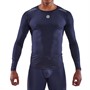 SKINS Mens Series-3 Long Sleeve Top Navy Blue