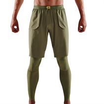 SKINS Mens Series-5 Compression Travel And Recovery Tights Khaki