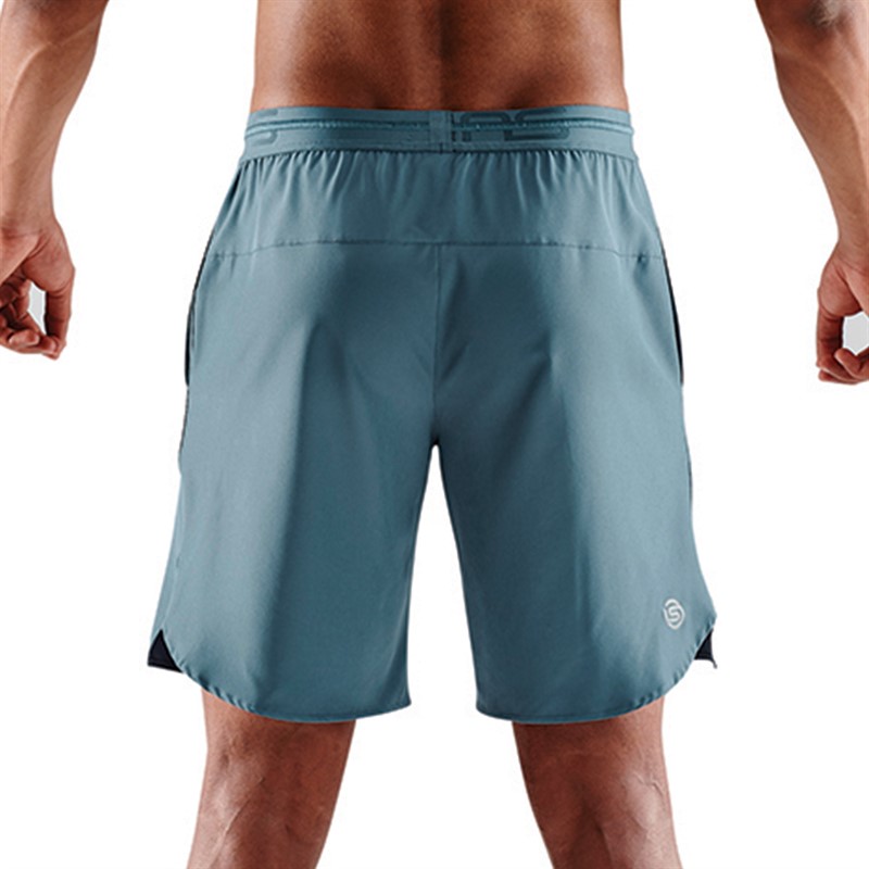 SKINS Mens Series-3 X-Fit Shorts Blue Grey
