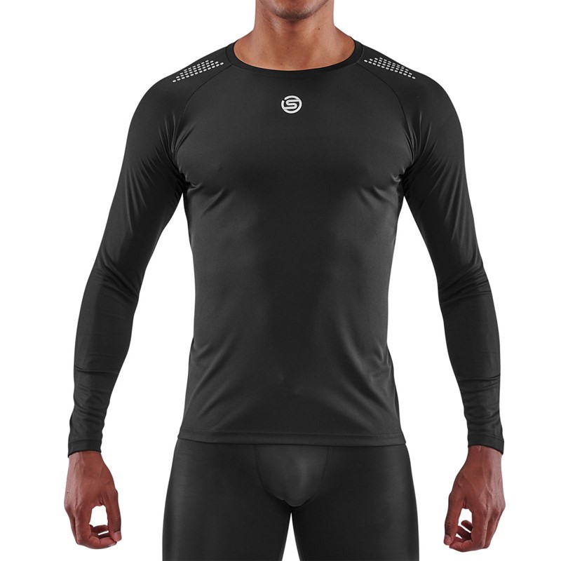 Buy SKINS Mens Series-3 Long Sleeve Top Black