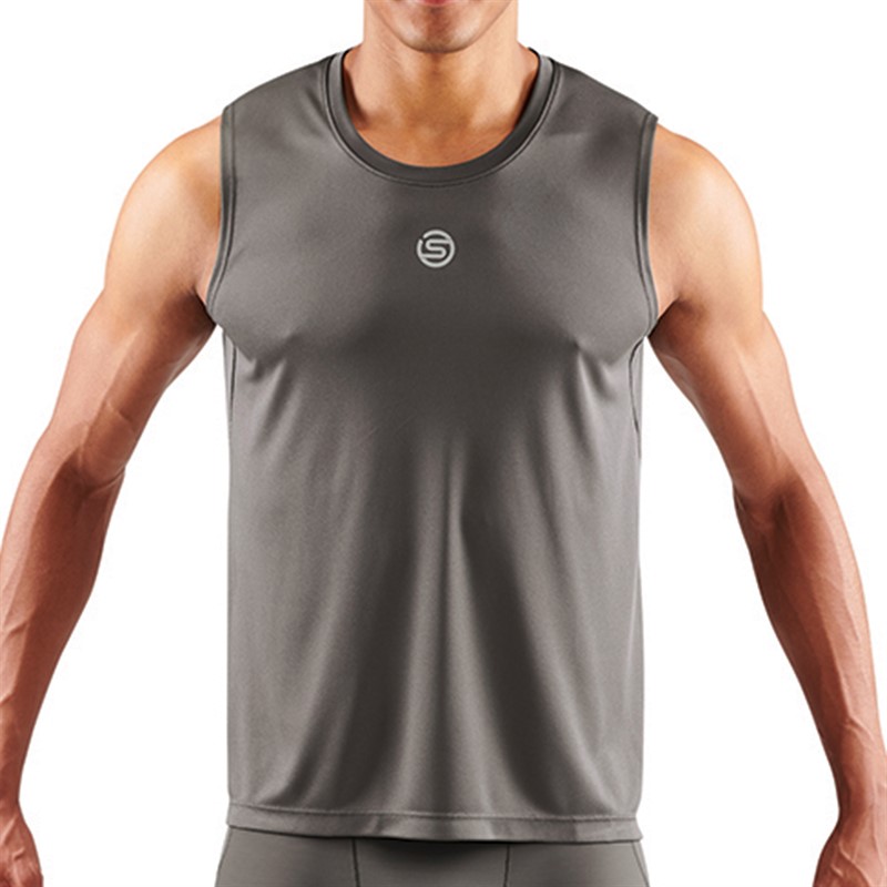 SKINS Mens Series-3 Tank Top Charcoal