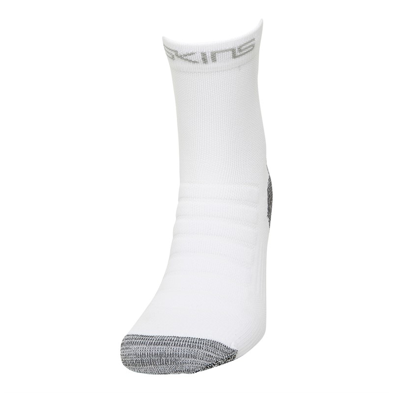 SKINS Series-3 Compression 1/4 Socks White