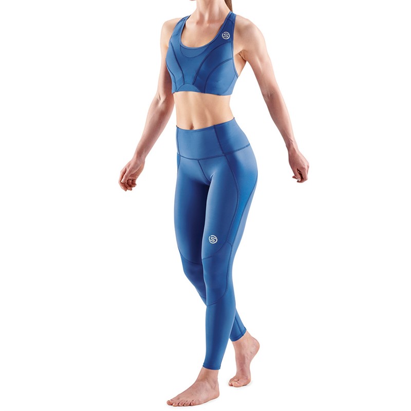 SKINS Womens Series-3 Hi-Impact Bra Marine Blue