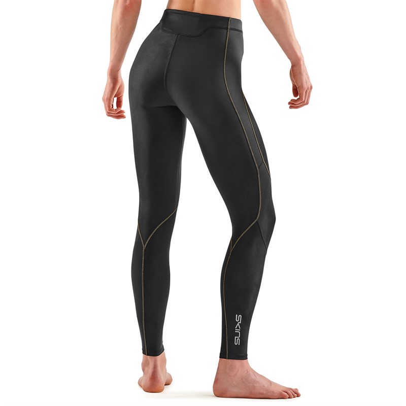 SKINS Womens Series-3 Compression Active Long Tights Black