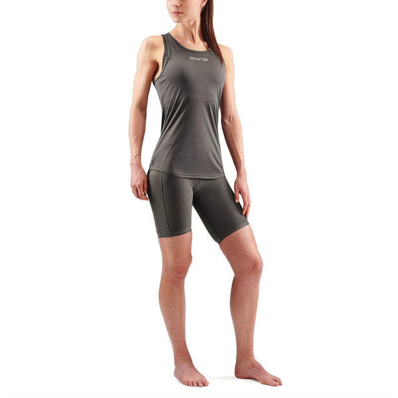 SKINS Womens Series-3 Tank Top Charcoal