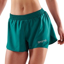 SKINS Womens Series-3 Compression Superpose 2 In 1 Half Tight Shorts Light Teal