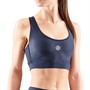SKINS Womens Series-3 Medium Impact Active Bra Navy Blue