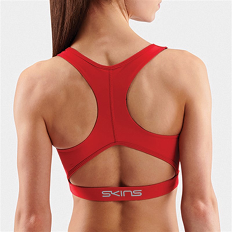 SKINS Womens Series-3 Medium Impact Active Bra Red