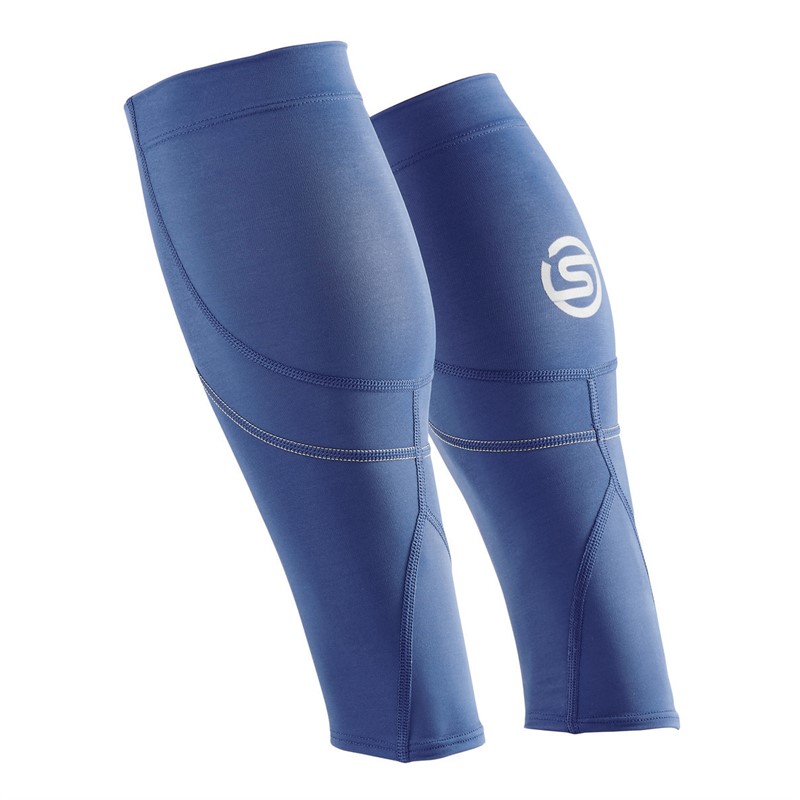 SKINS Series-3 Compression MX Calf Sleeve Marine Blue