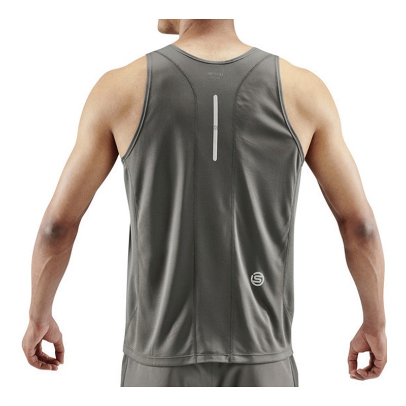 SKINS Mens Series-3 Running Vest Charcoal