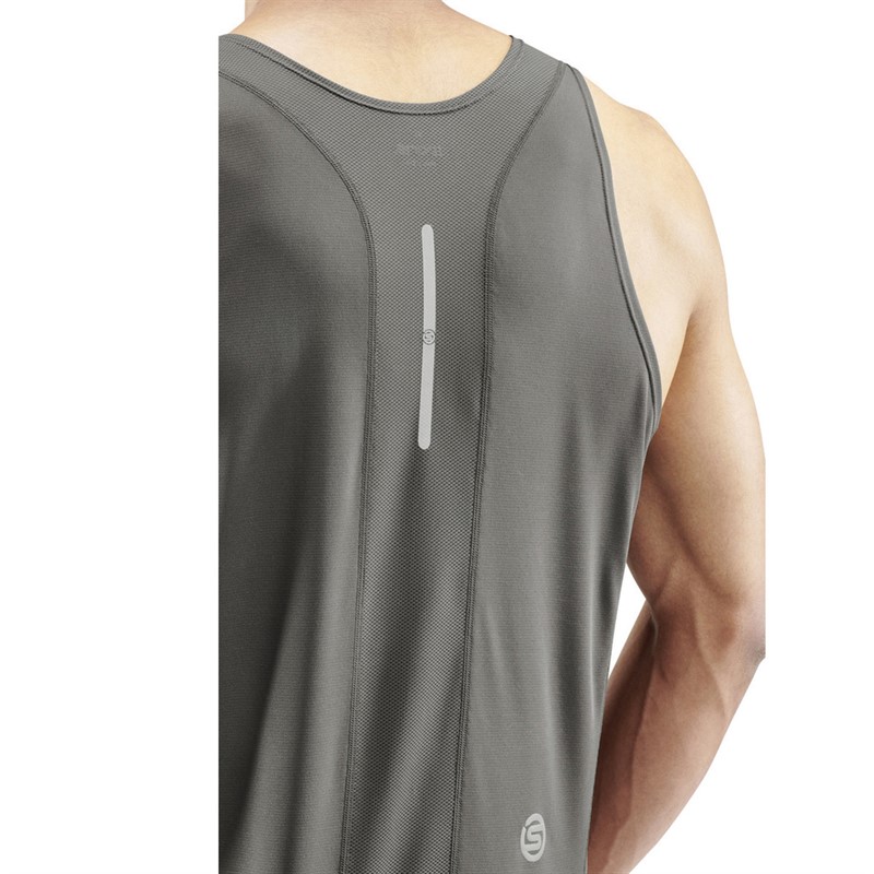 SKINS Mens Series-3 Running Vest Charcoal