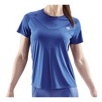 SKINS Womens Series-3 Short Sleeve Top Marine Blue