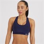 Skins Womens DNAmic Team Speed Medium Impact Bra Navy Blue