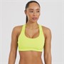 Skins Womens DNAmic Flux Compression Medium Impact Bra Neon Green