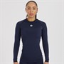 Skins Womens Series-1 Compression Long Sleeve Top Navy Blue