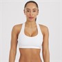 Skins Womens DNAmic Flux Compression Medium Impact Bra White