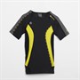 Skins Junior DNAmic Compression Short Sleeve Top Black/Citron