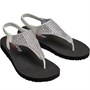 SKECHERS Sandales à Bride Arrière Rock Crown Sling Back YOGA FOAM® Thong Femme Noir