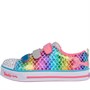 SKECHERS Twinkle Toes Lite Sparkle Scales Low Gympen Zilver