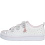 SKECHERS Baskets Twinkle Toes Enfants Argenté