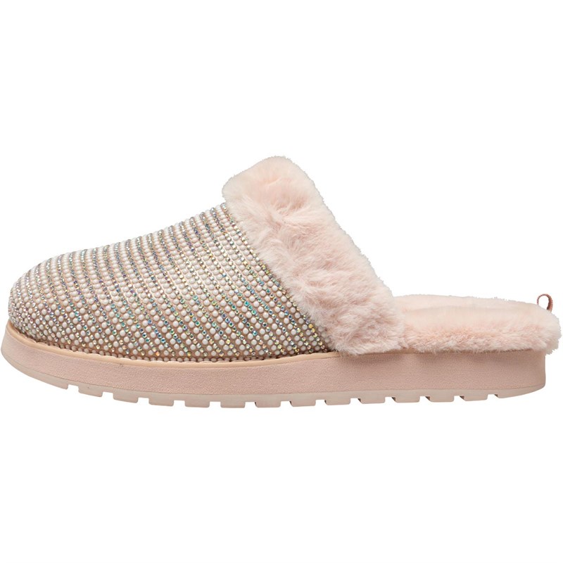 Buy SKECHERS Womens BOBS Keepsakes High Dream Ninja Slippers Rose Gold