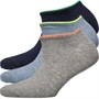 SKECHERS Junior Basic Sneaker Socks Three Pack Blue Depths