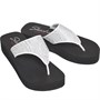 SKECHERS Damen Vinyasa Stone Candy Yoga Foam Wedged Sandalen Weiß