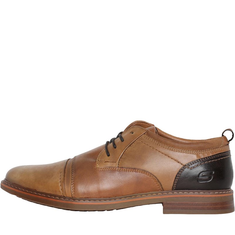 Buy SKECHERS Mens Bregman Selone Shoes Cognac