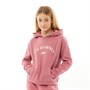 SKECHERS Junior Brook Printed Rib Fleece Hoodie Dusty Rose