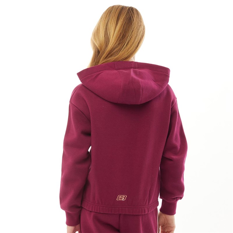 SKECHERS Sweat à Capuche Bexley Junior Bordeaux
