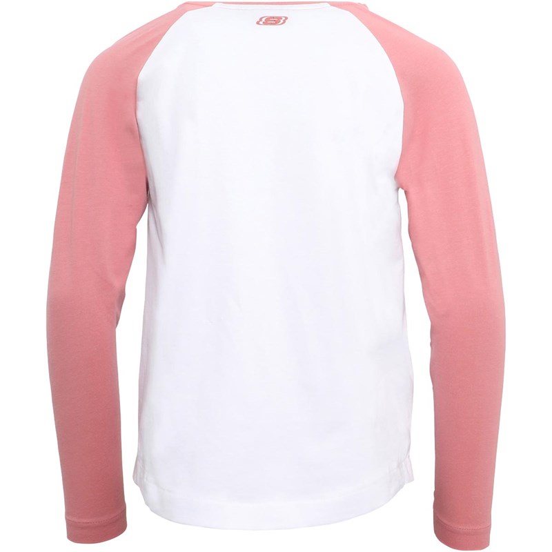 SKECHERS Junior Tia Raglan Print Top Dusty Rose