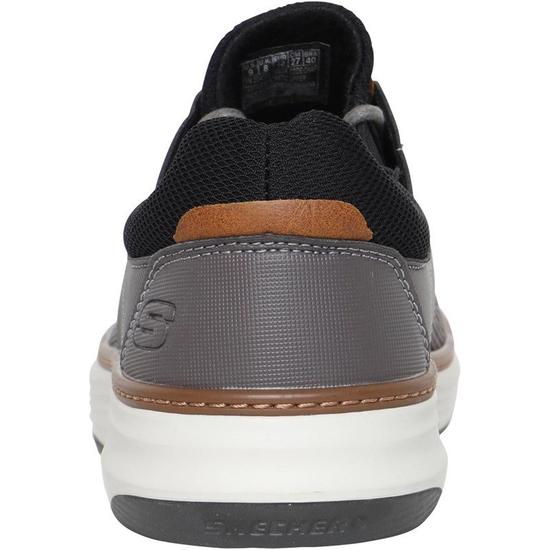 SKECHERS Mens Moreno Zenter Shoes Charcoal