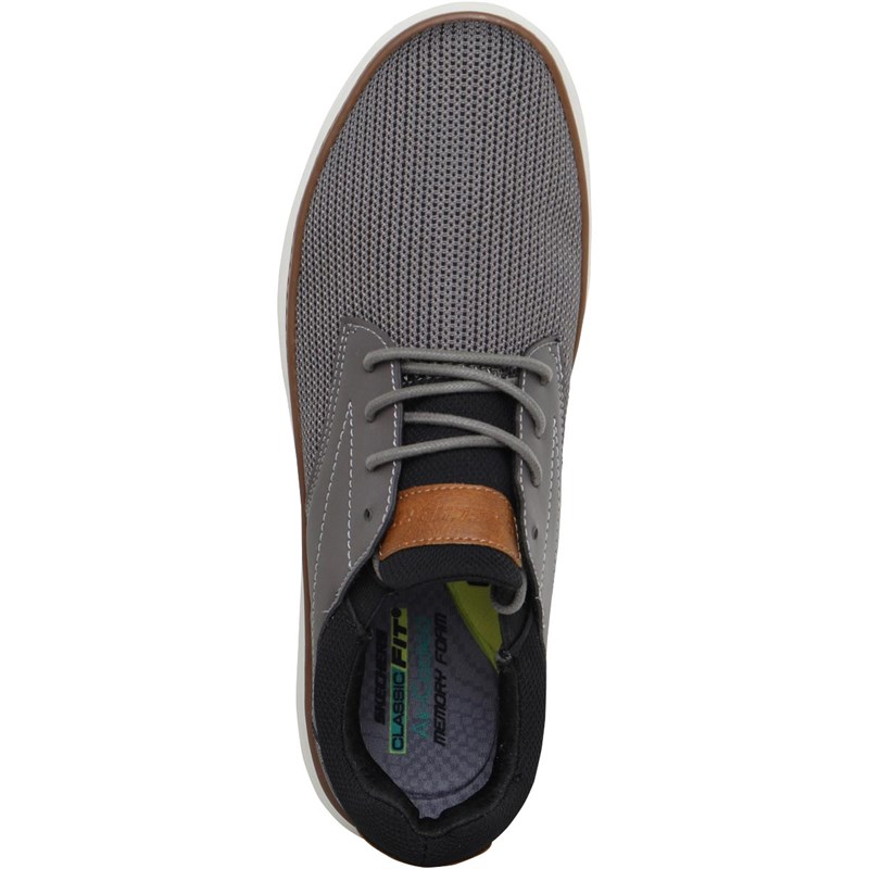 SKECHERS Mens Moreno Zenter Shoes Charcoal