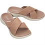 SKECHERS Womens On The Go 600 Glistening Sandals Rose Gold