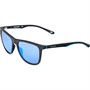 SKECHERS Mens Injected Sunglasses Matte Black/Blue Mirror