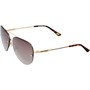 SKECHERS Womens Metal Sunglasses Gold/Gradient Brown