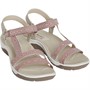 SKECHERS Womens Reggae Cup Sandals Natural/Burgundy