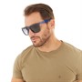SKECHERS Mens Sunglasses Shiny Blue/Gradient Smoke